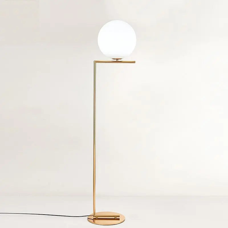 Nordic Radiance Glass Sphere Floor Lamp Ardimora.store