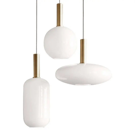 Nordic Elegance Milky Globe Pendant Light Ardimora.store